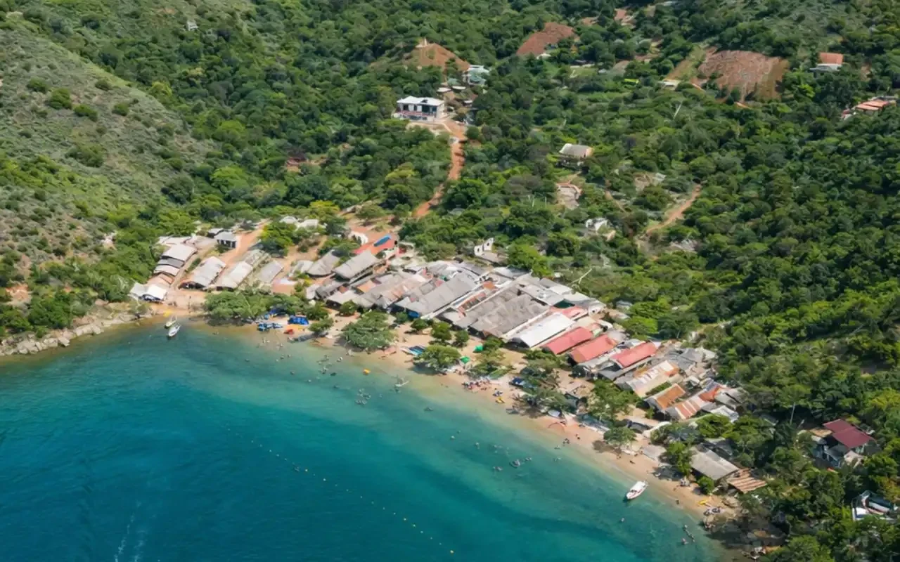 Panoramic View of Taganga and Playa Grande in Santa Marta