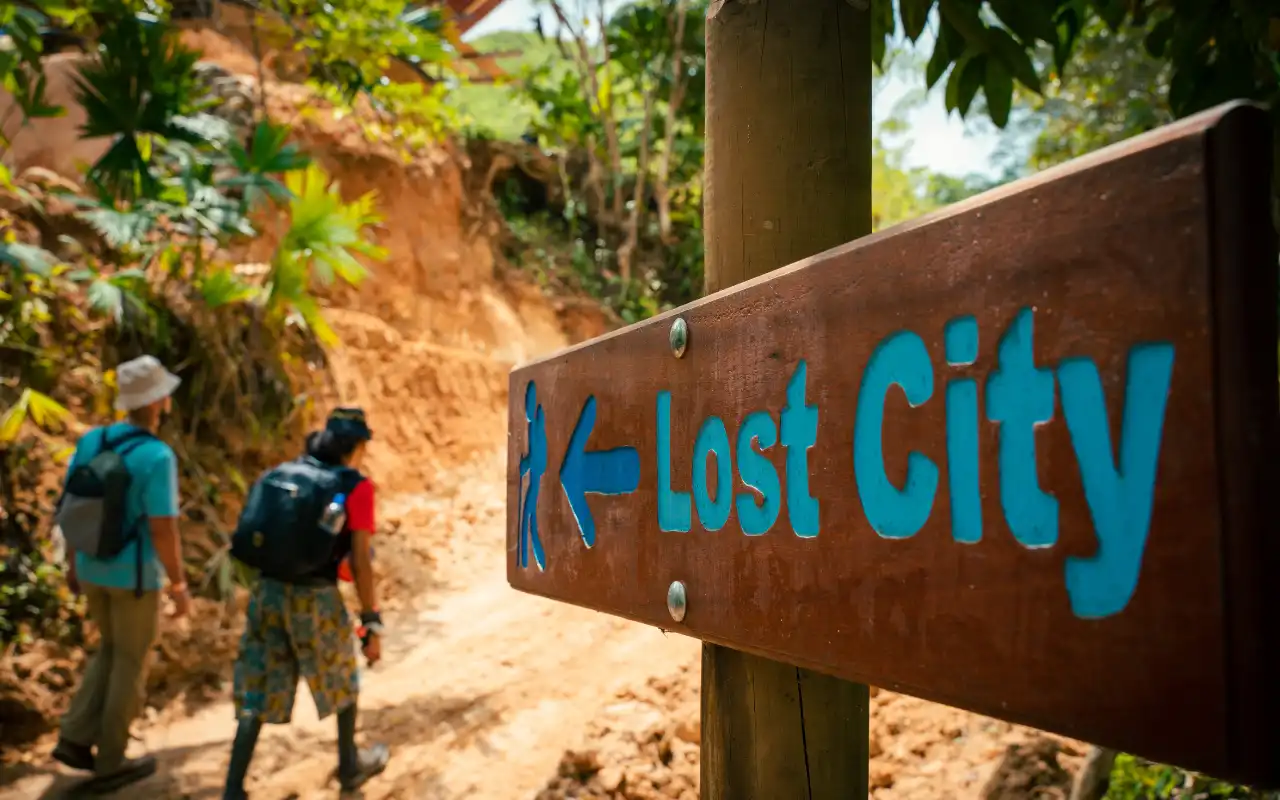 Archaeological ruins of the Lost City, Colombia