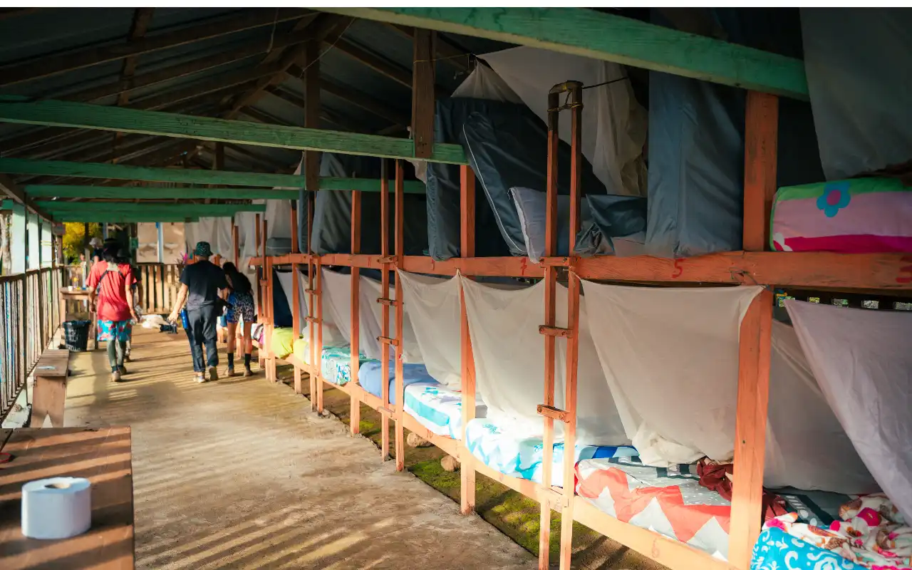 Accommodation on the Lost City tour in Santa Marta