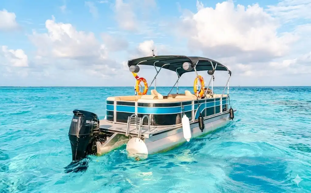 San Andres Pontoon Day Trip: Seven-Color Sea Experience gallery