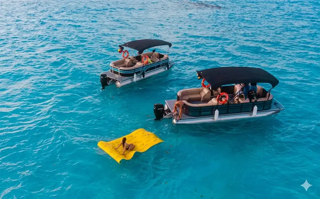 San Andres Pontoon Day Trip: Seven-Color Sea Experience gallery