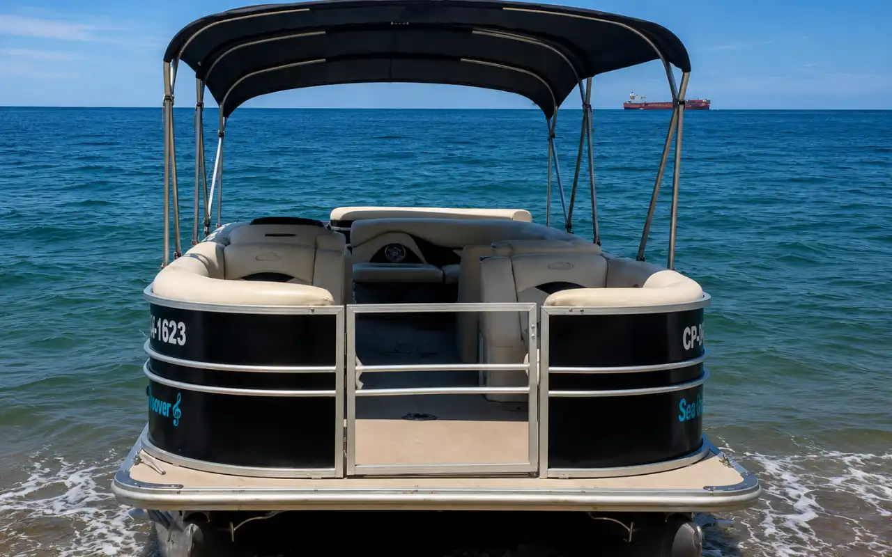 Private pontoon sailing in Santa Marta