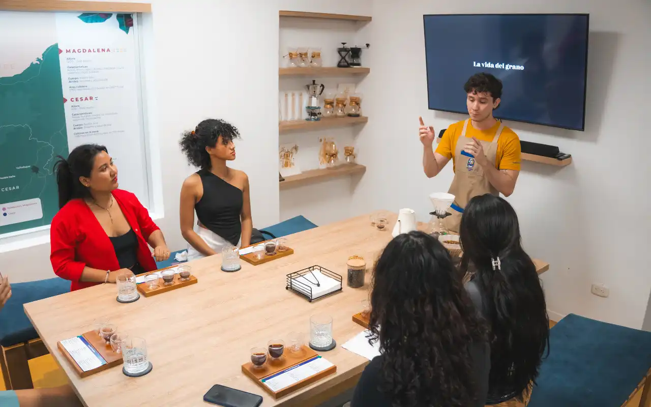 Cata profesional de café en Santa Marta