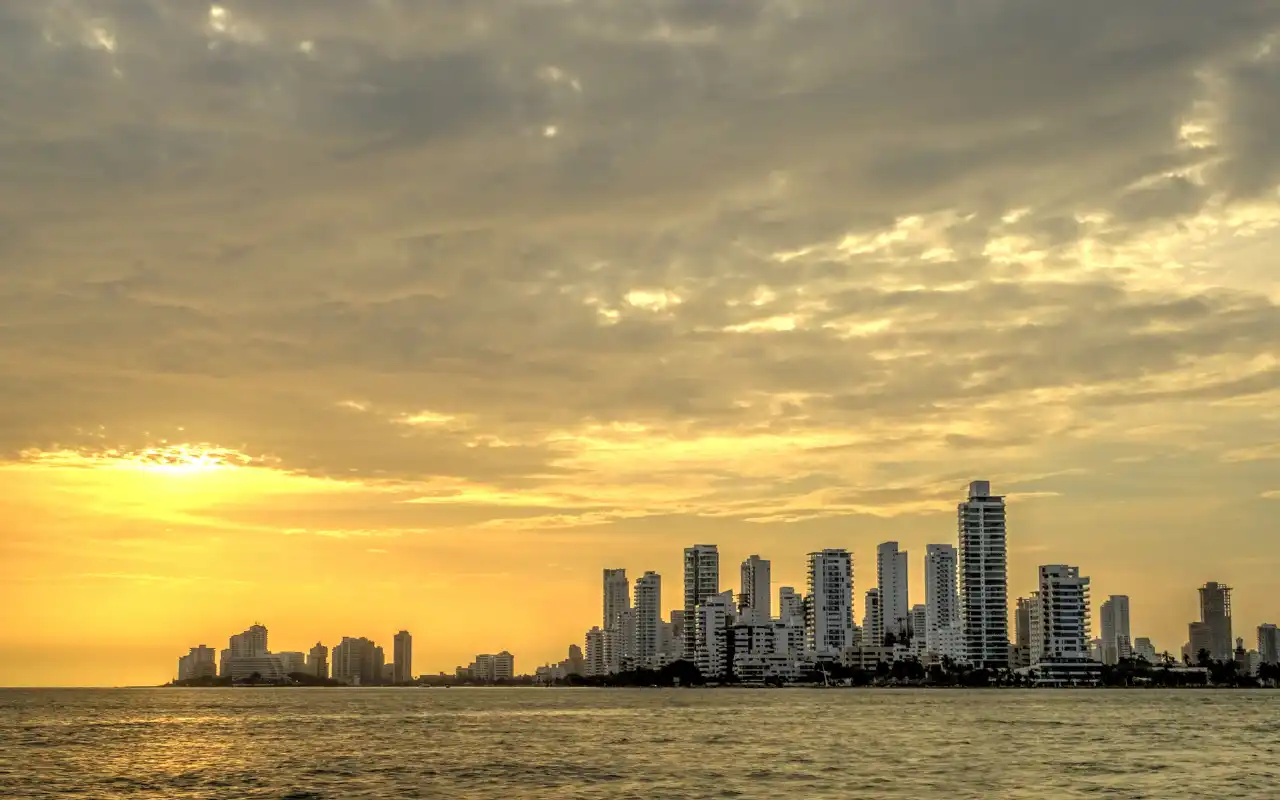 atardecer en cartagena de indias