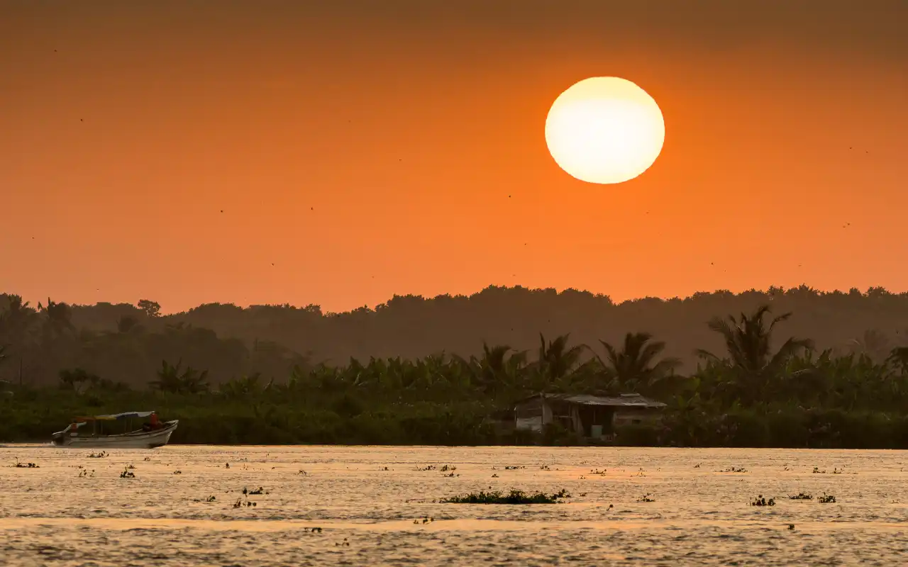 Atardecer en el Gran Malecón de Barranquilla
