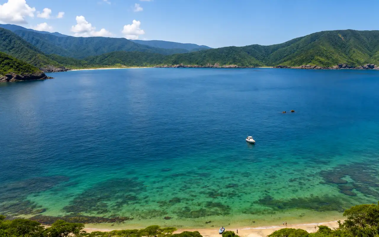 Crystal-clear bays in Santa Marta