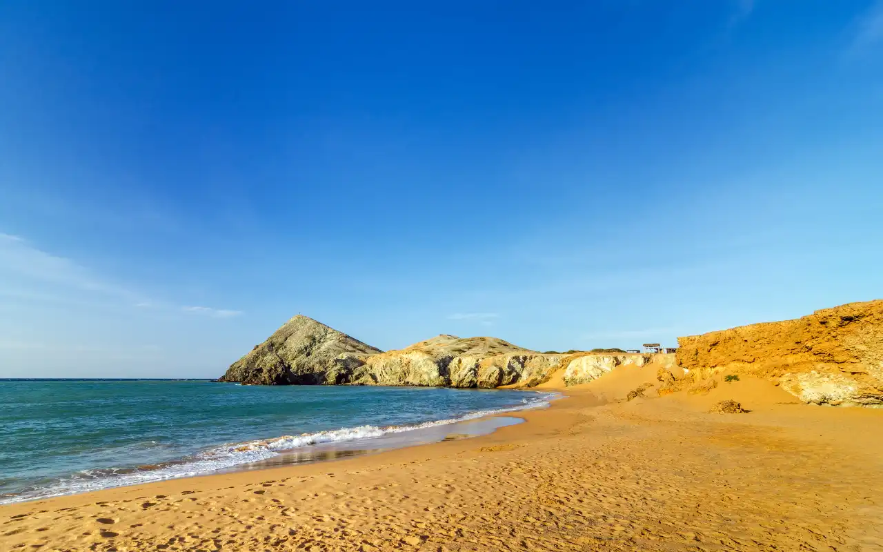 cabo de la vela in la guajira with turquoise sea