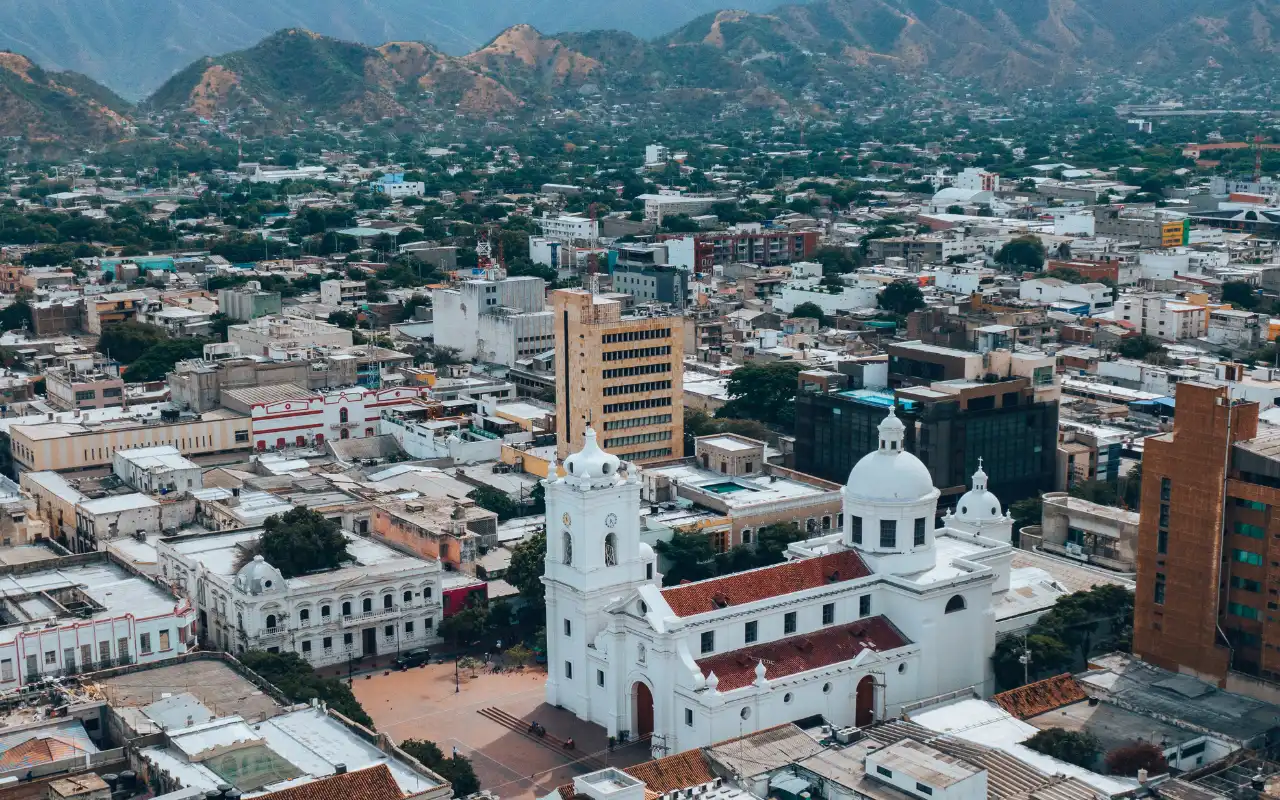 historic center of santa marta with colonial architecture