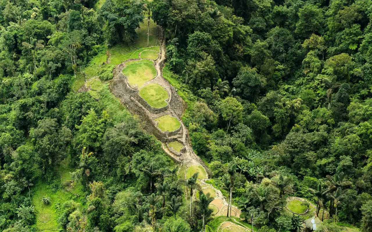 Panorámica ciudad perdida Colombia