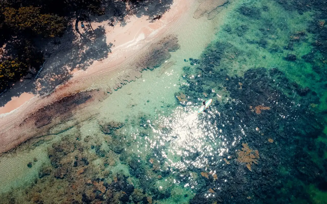 virgin beach in tayrona national park colombian caribbean